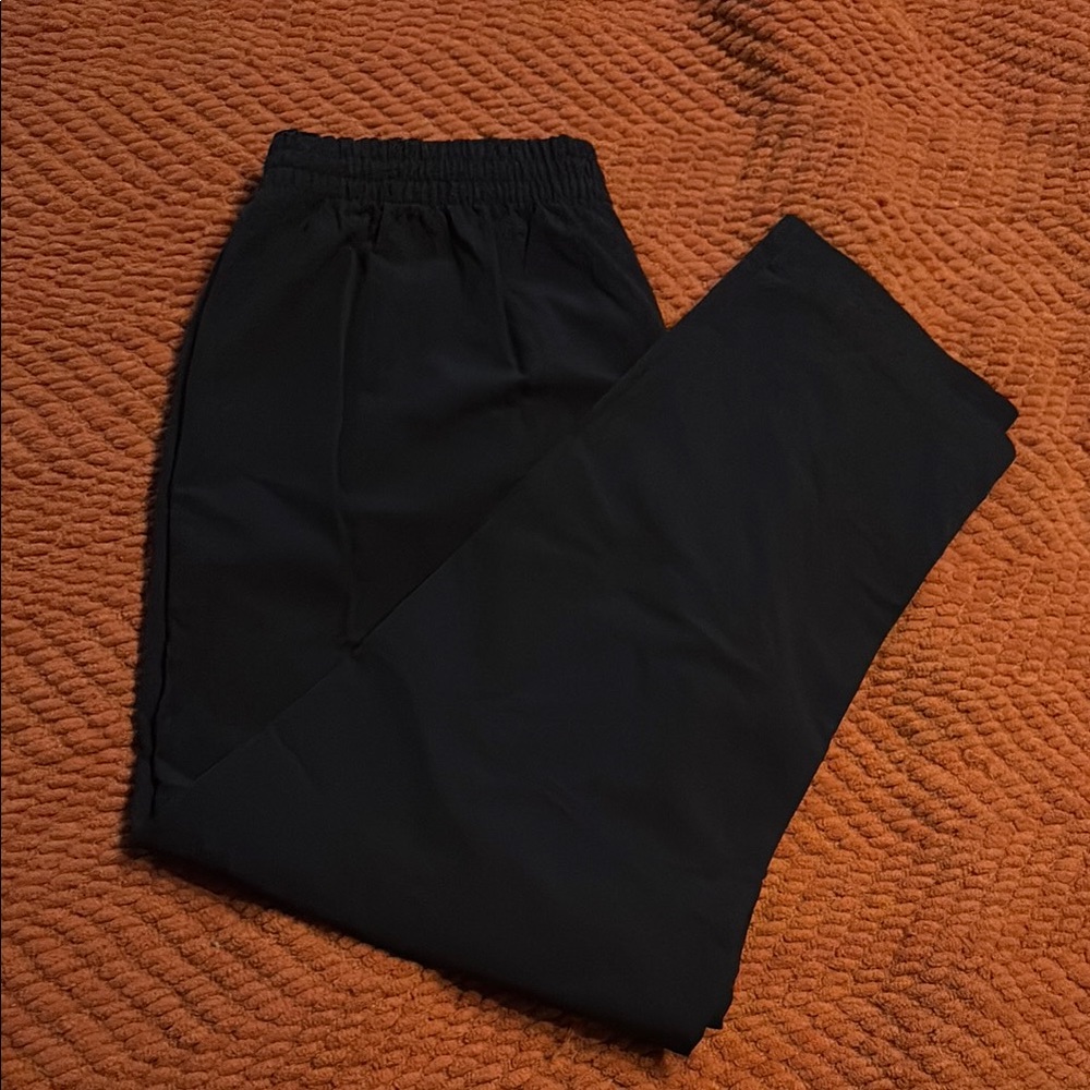 Outdoor Voices Black Track Pants with Tapered Ankle